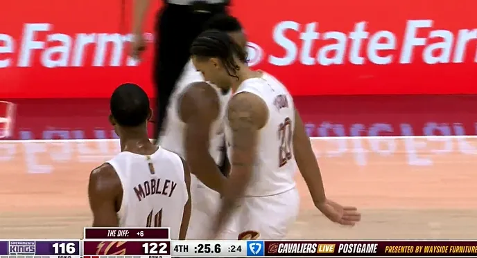 星空体育中国-泰森抛投打进，骑士最后25秒领先国王6分几乎锁定胜局